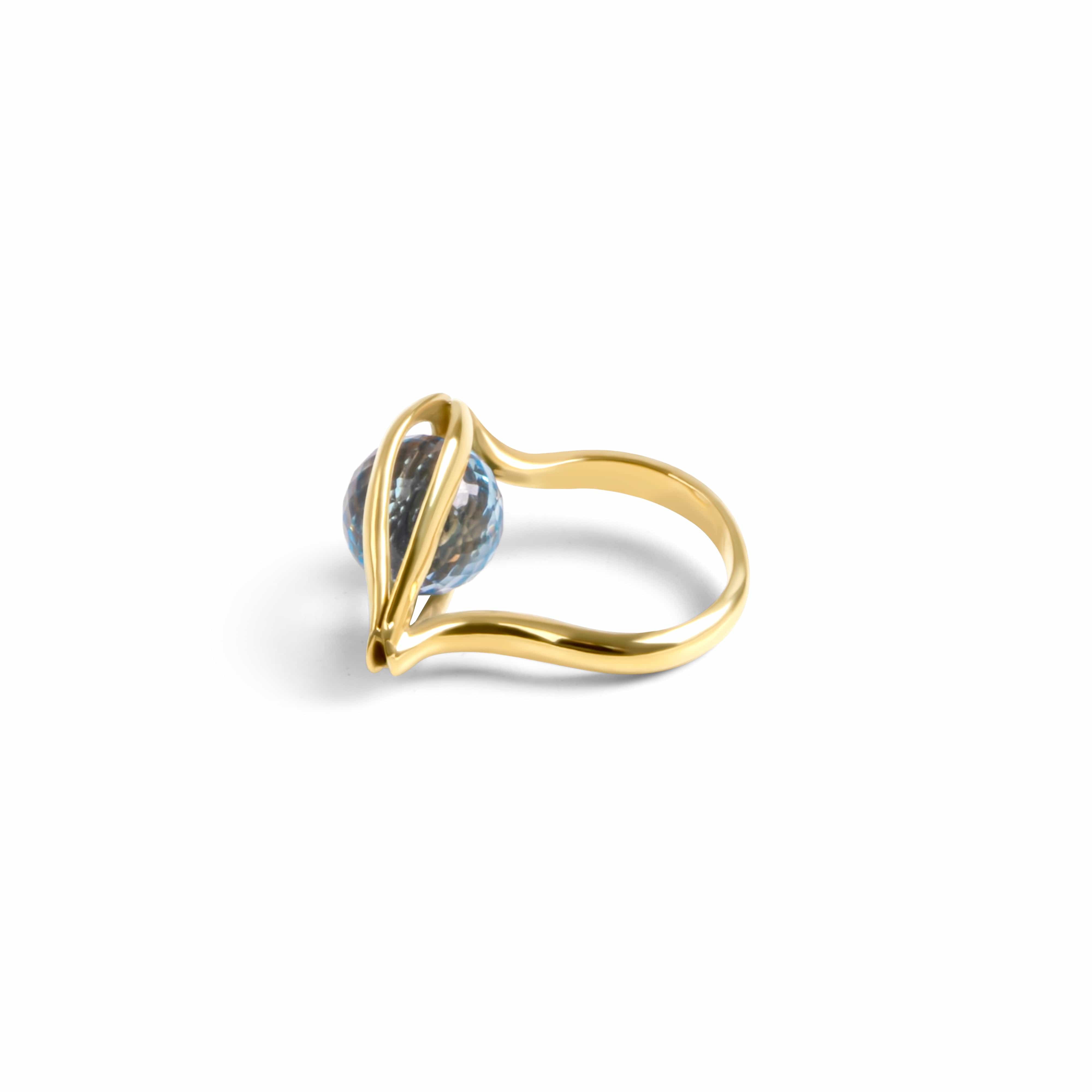 Wave Eye Ring