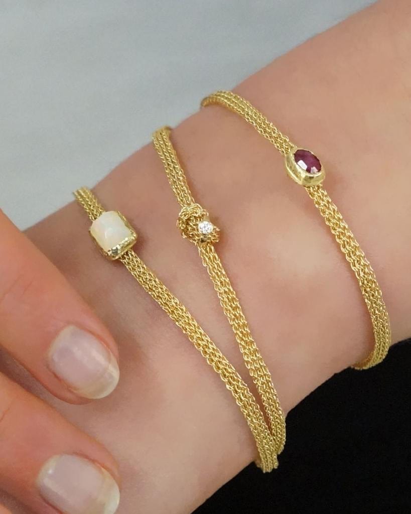 Memory Knot Diamond Bracelet