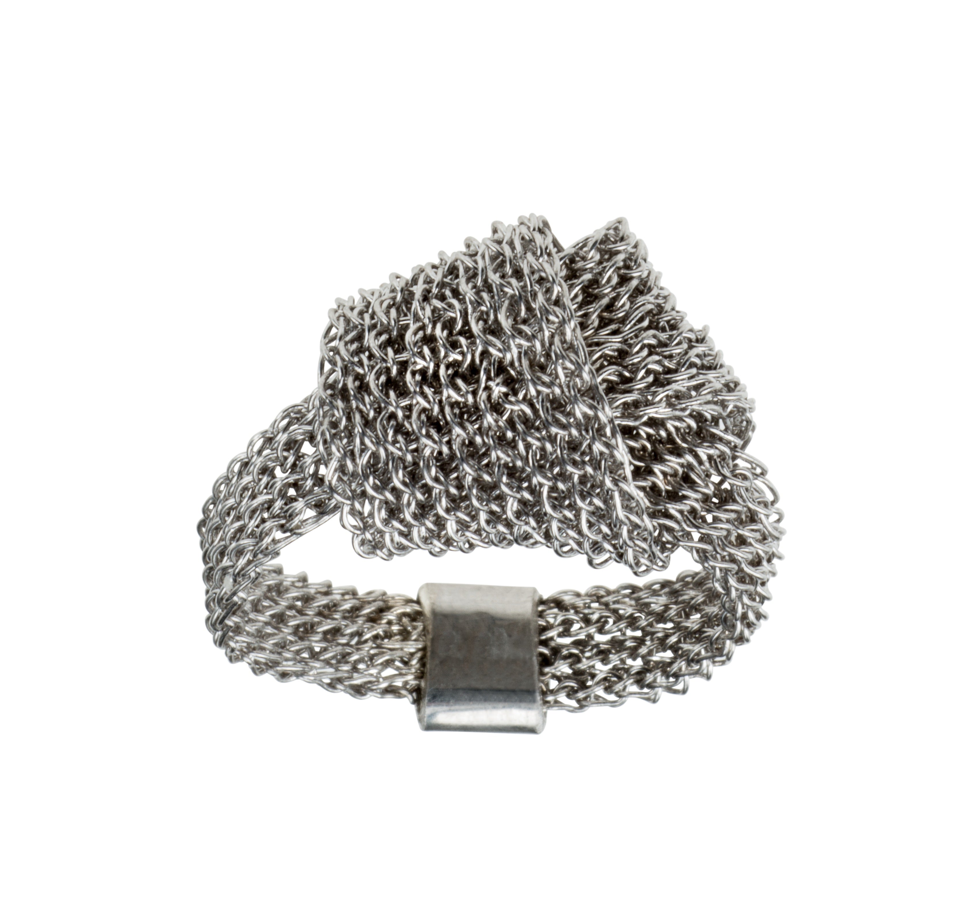 Silver Knot ring medium
