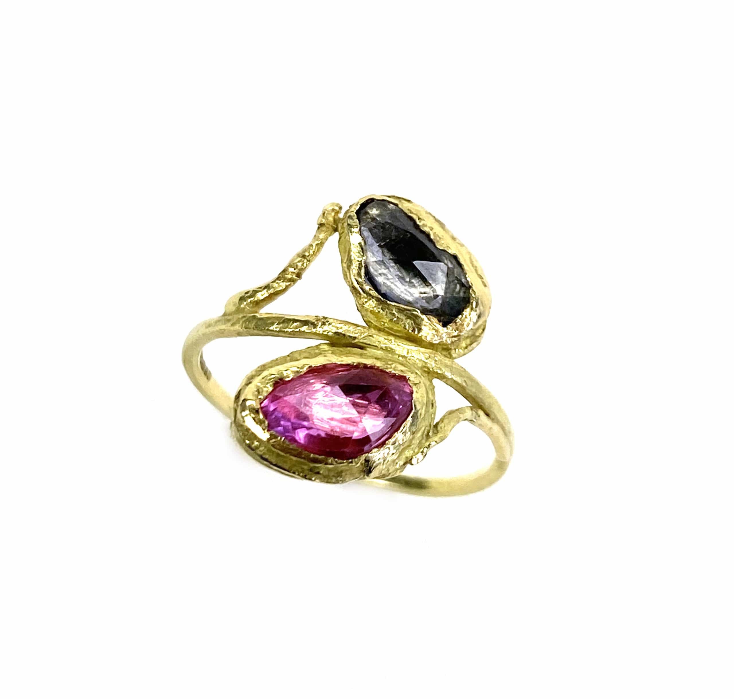 Perho Double Sapphire Ring