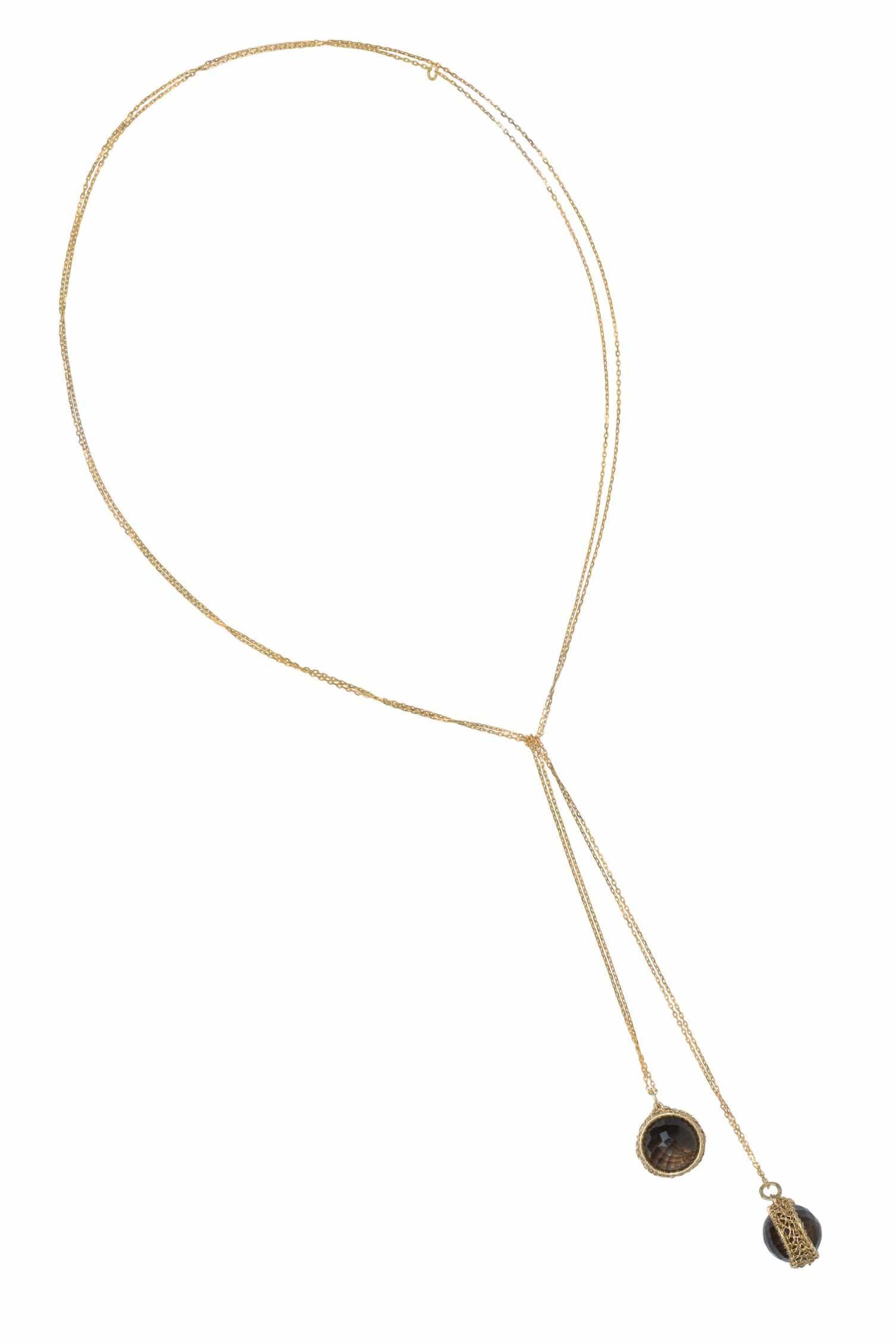 Antoinette Smokey Quartz Lariat
