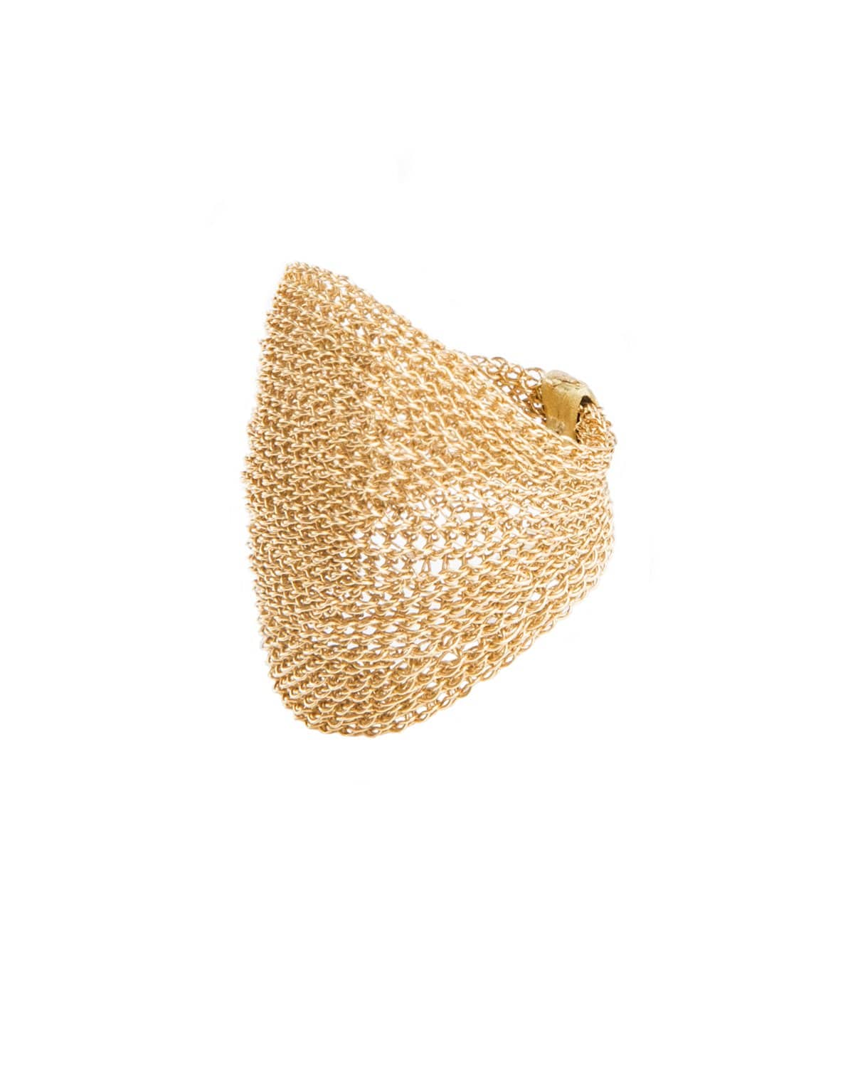 Lari Wide Mesh Ring