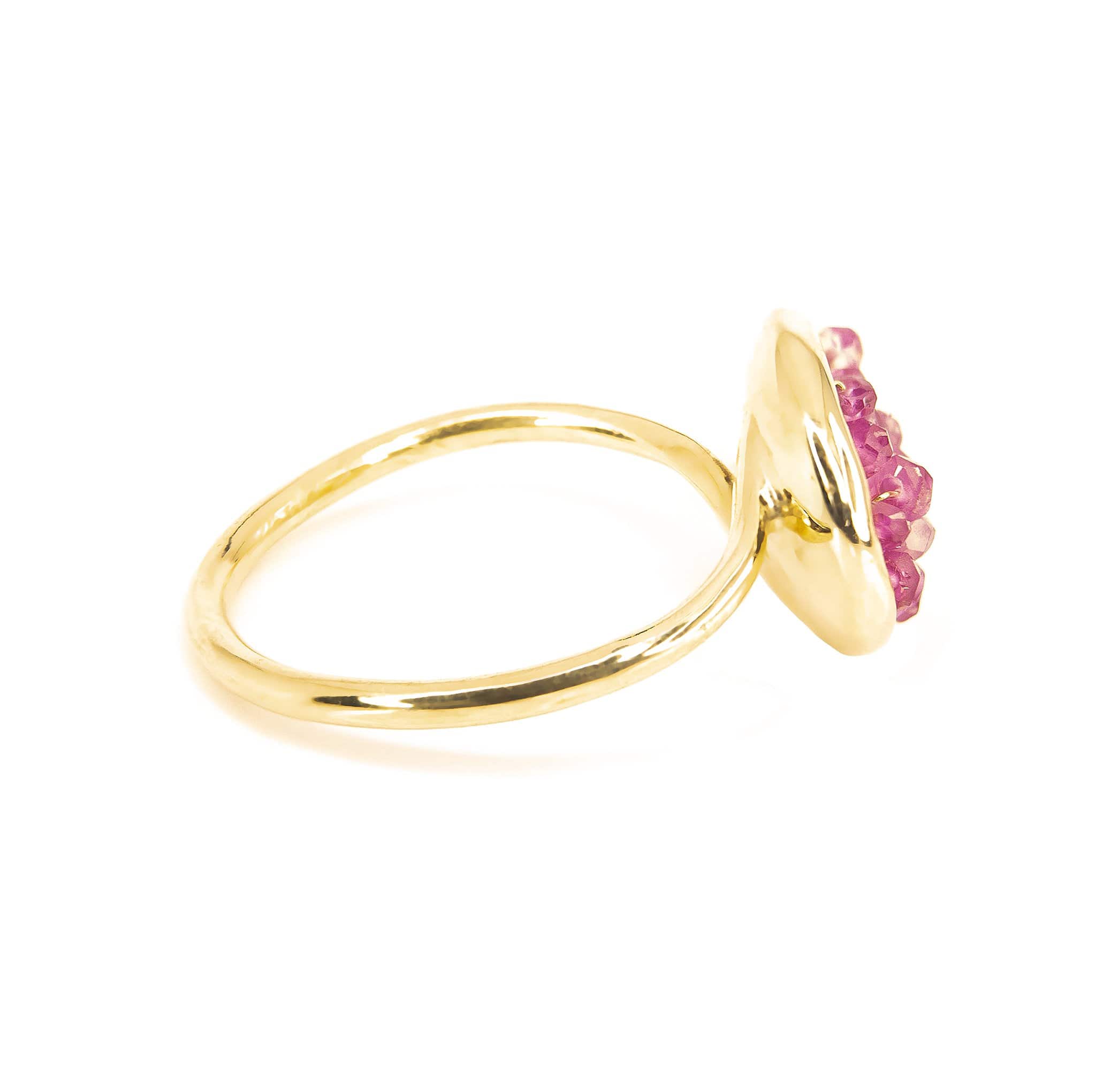 Pebble Pink Sapphire Ring