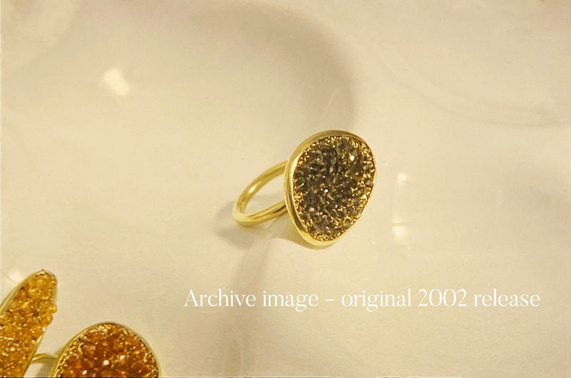 Pebble sapphire ring