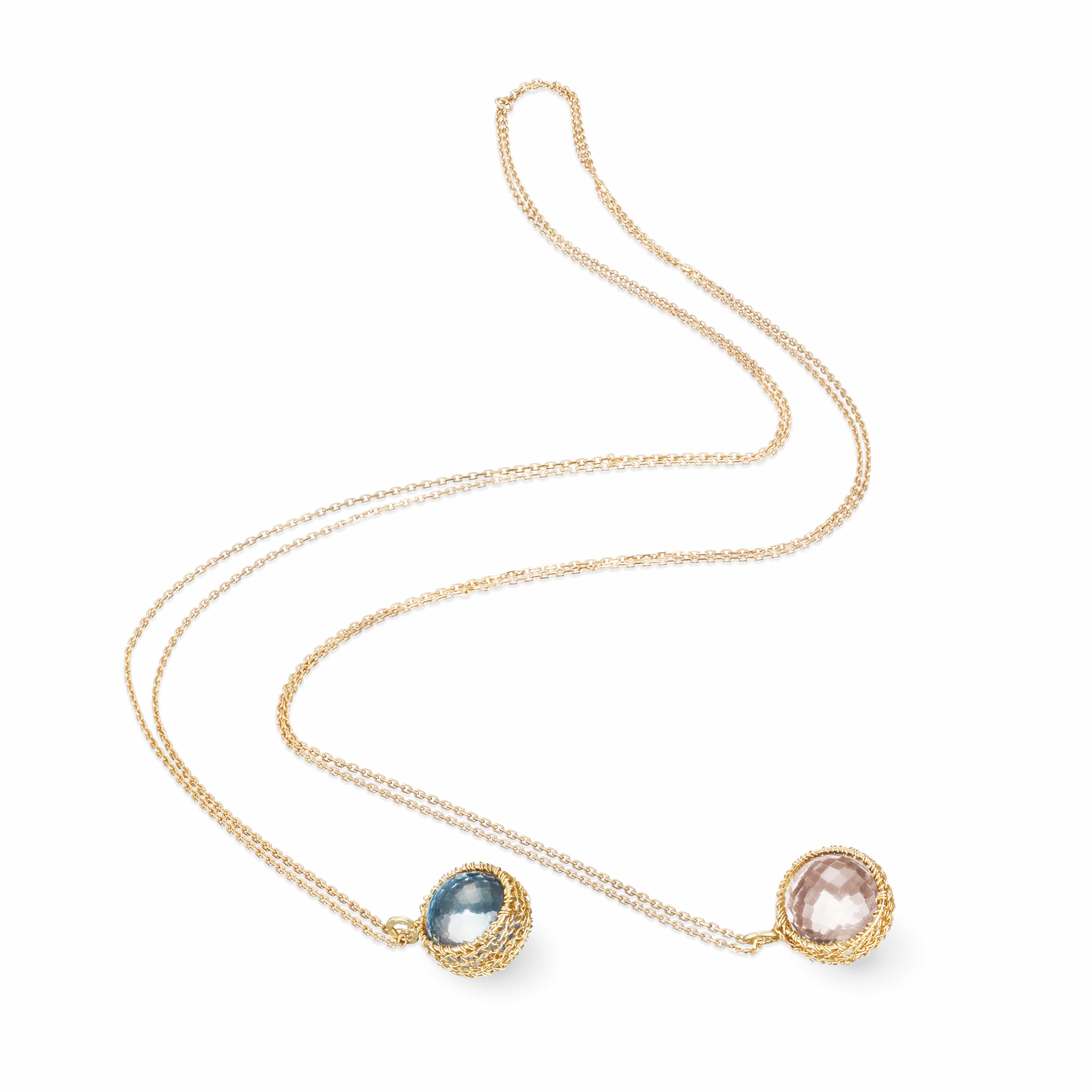 Antoinette Gold Lariat Necklace