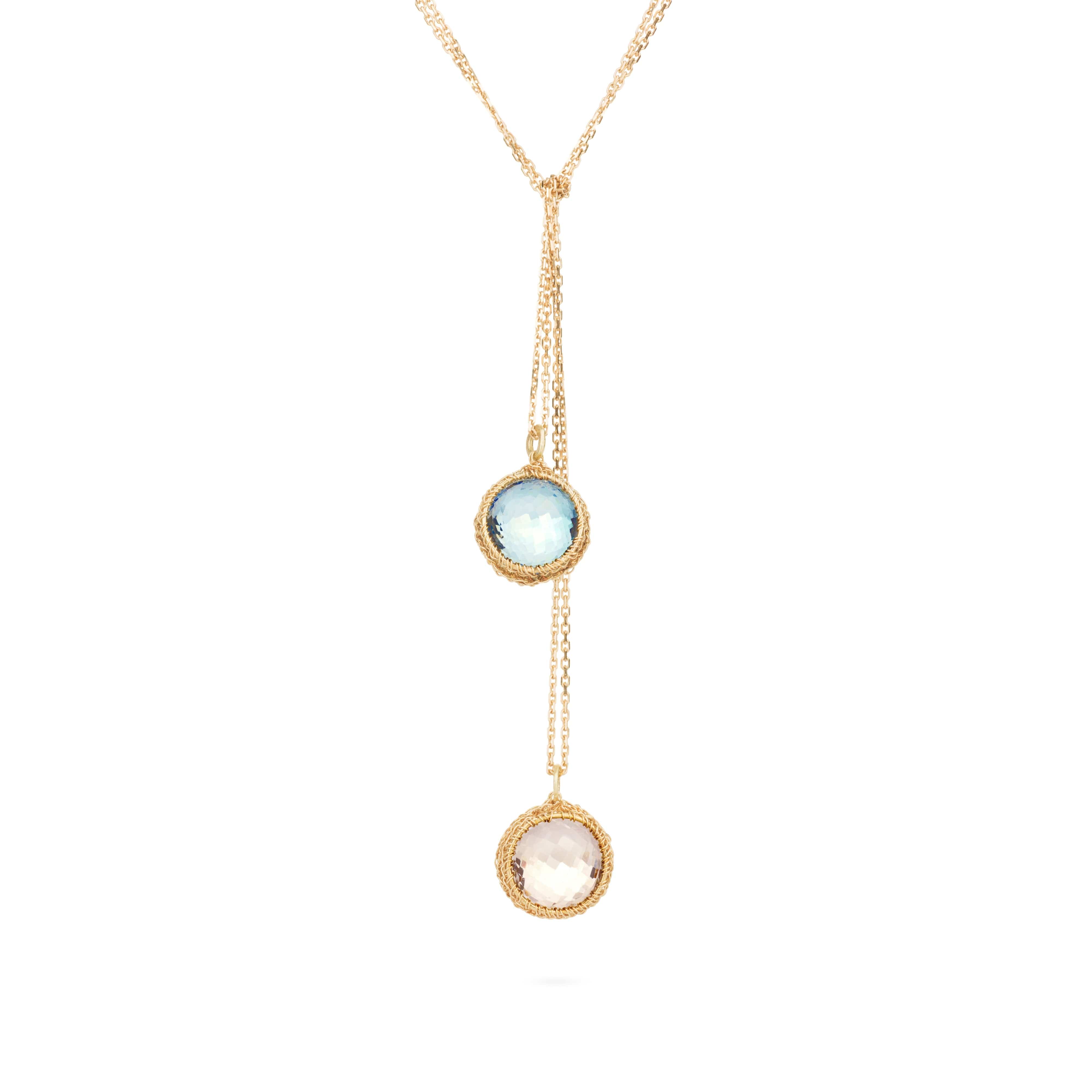 Antoinette Gold Lariat Necklace