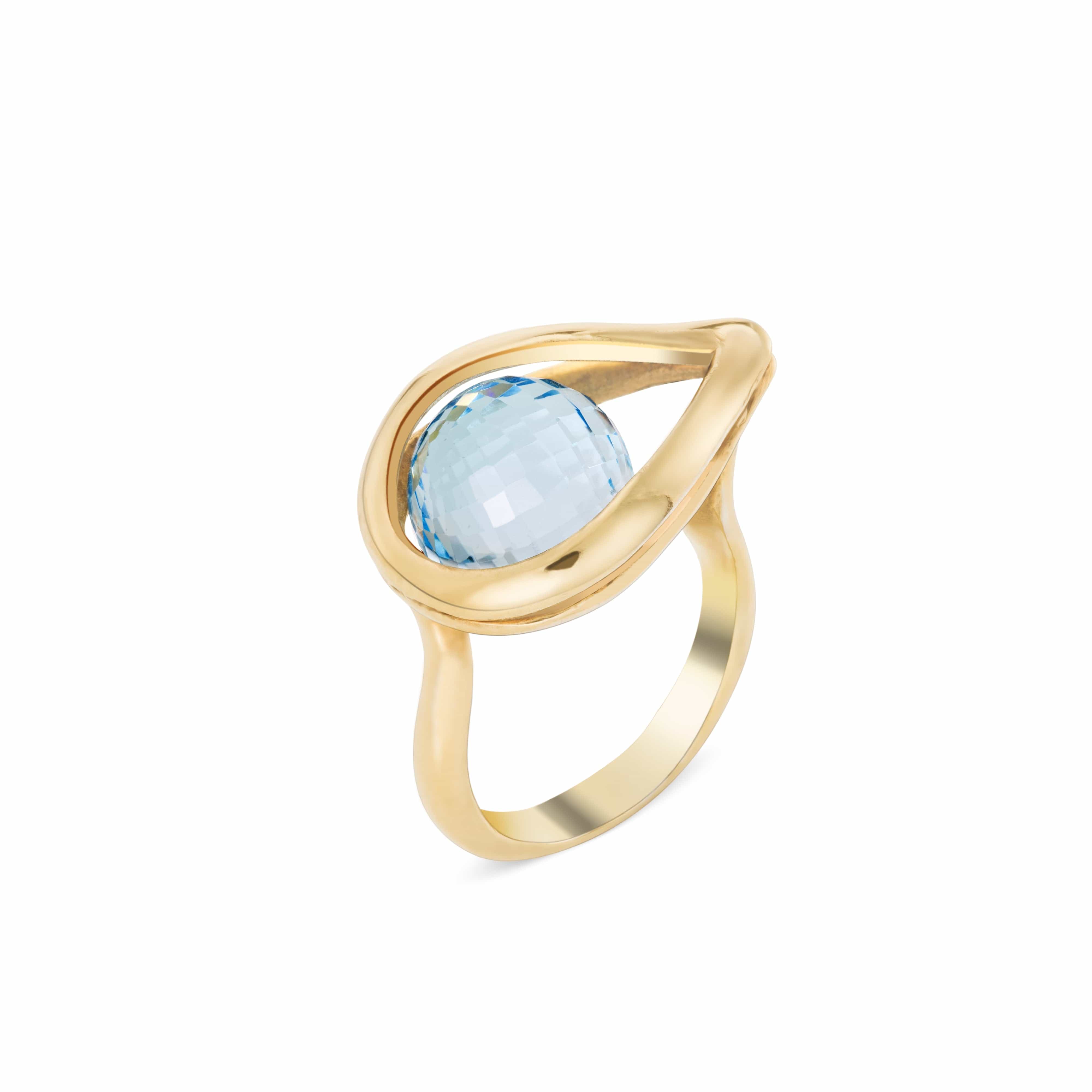 Wave Eye Ring