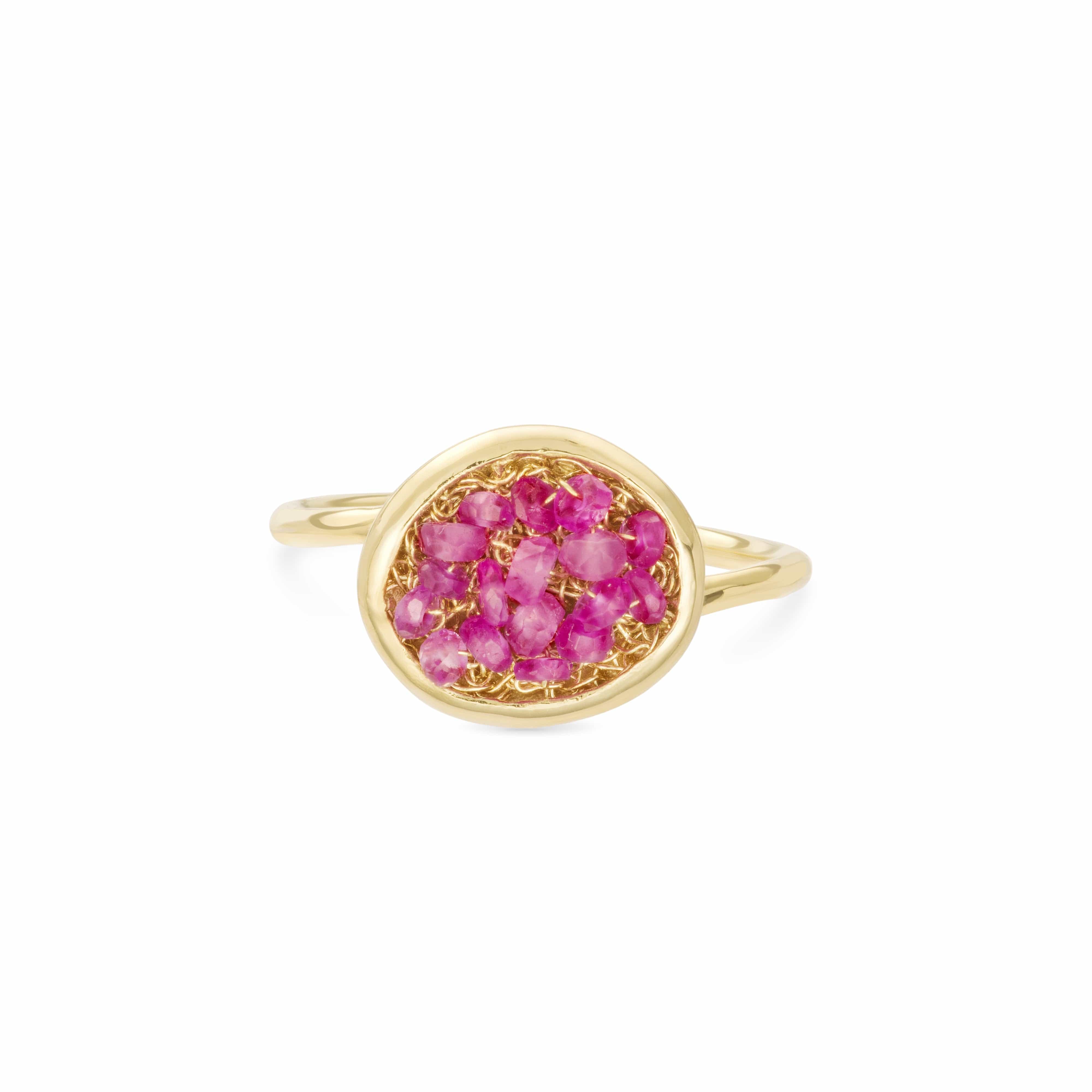 Pebble Pink Sapphire Ring