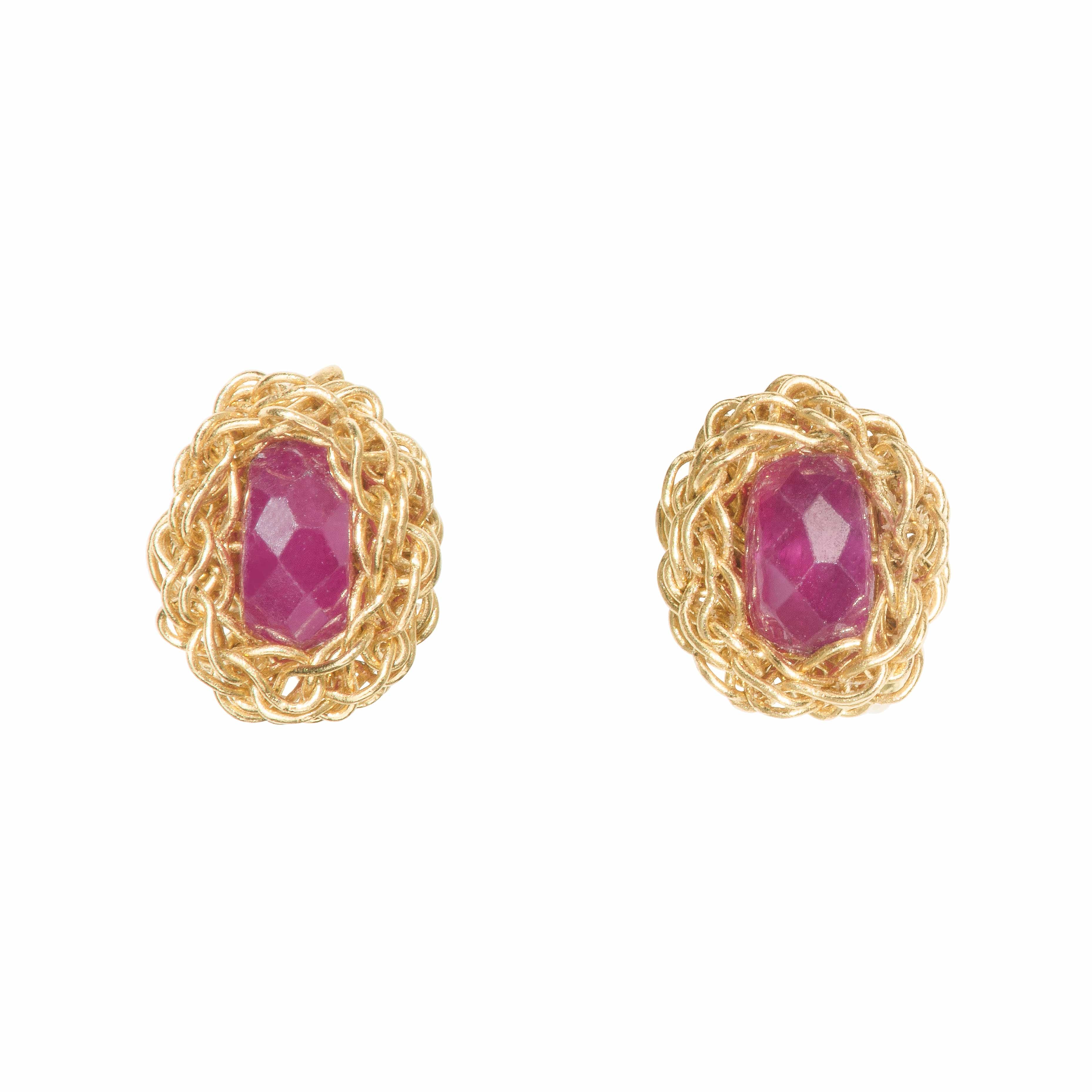 Ruby Nest Studs