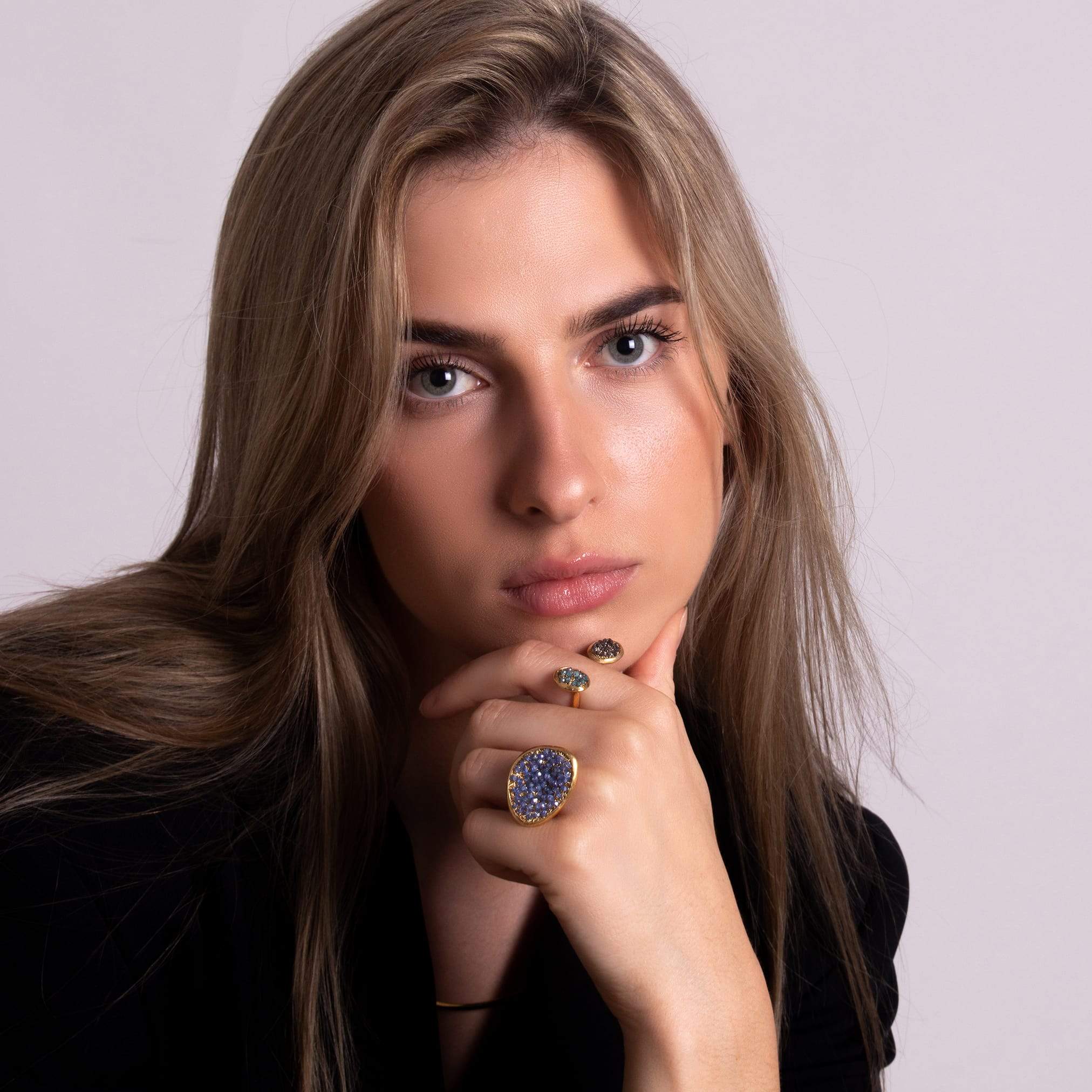 Pebble Twin Diamond Ring