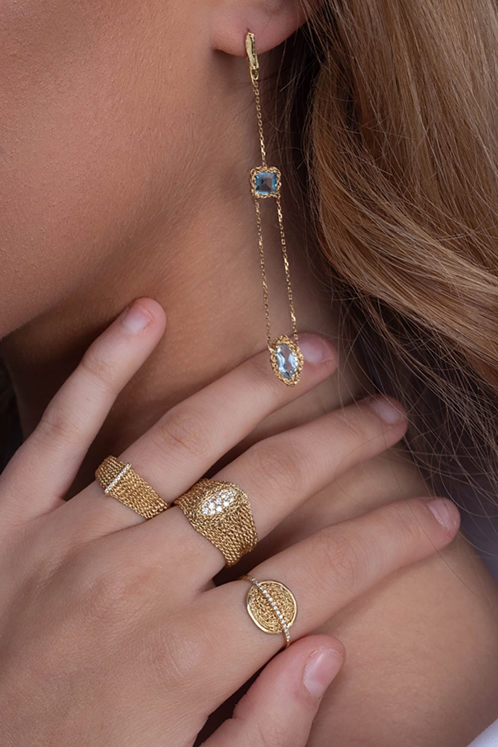 Decima Long Drop Earrings