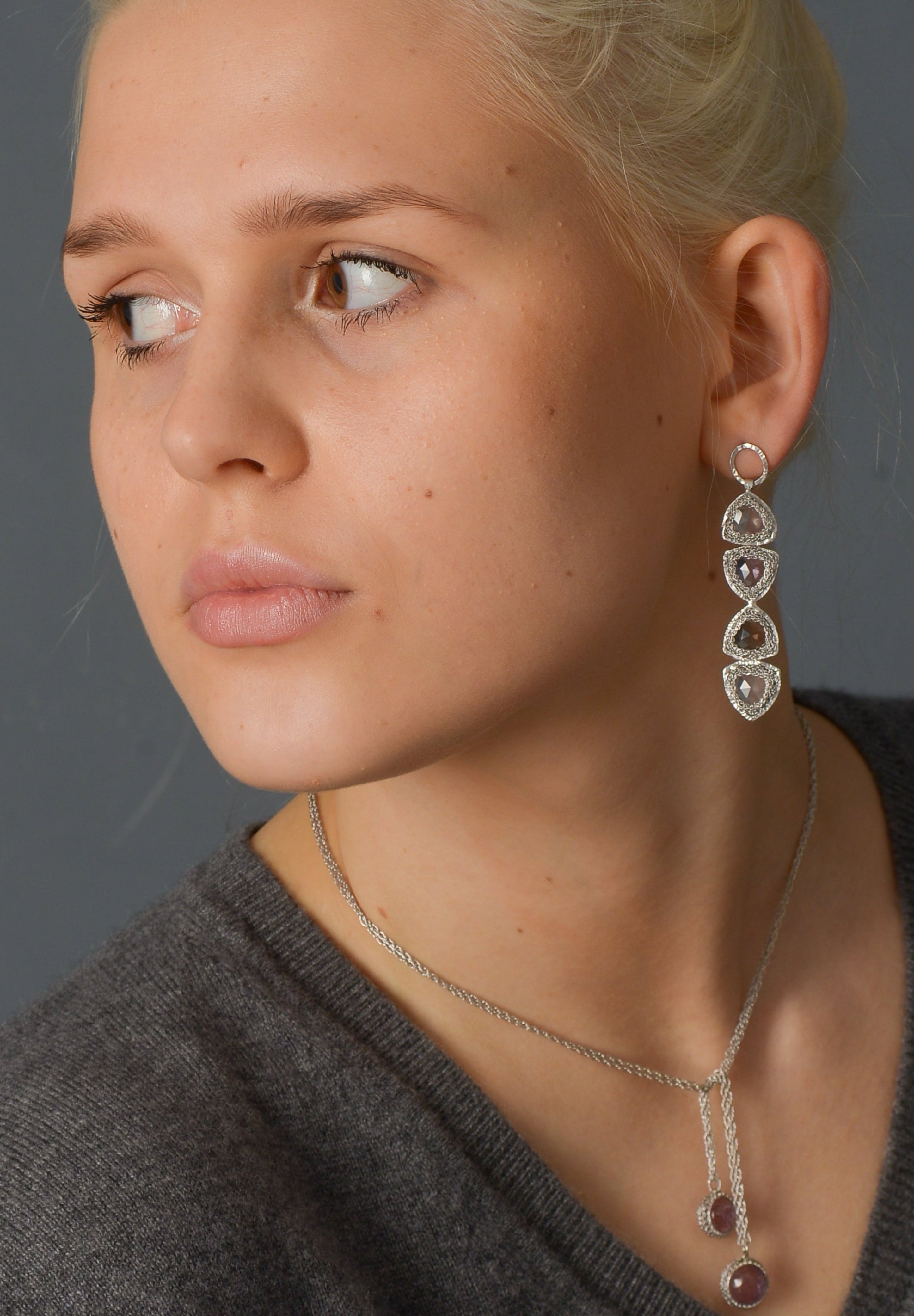 Aquarelle drop earrings