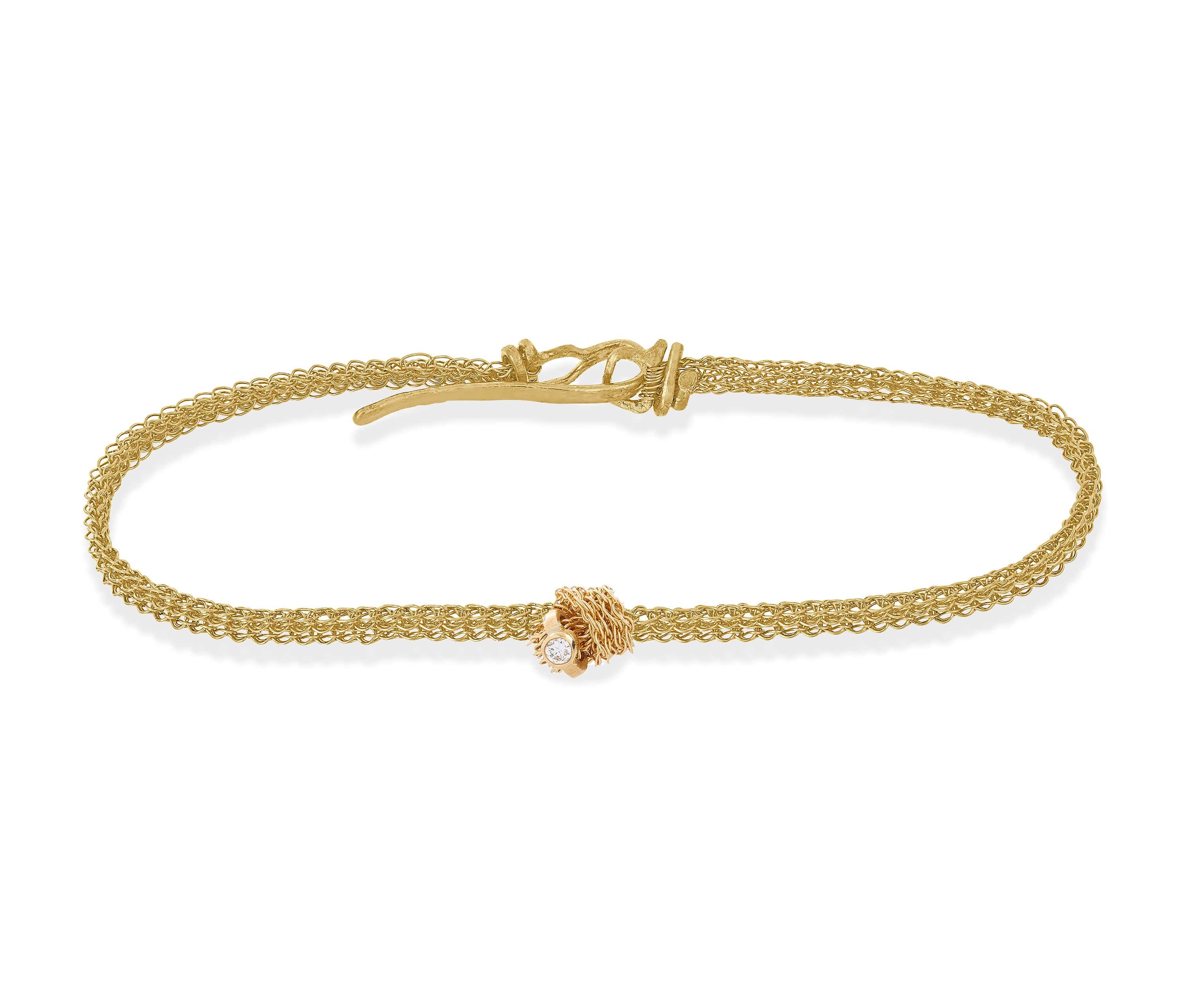 Memory Knot Diamond Bracelet