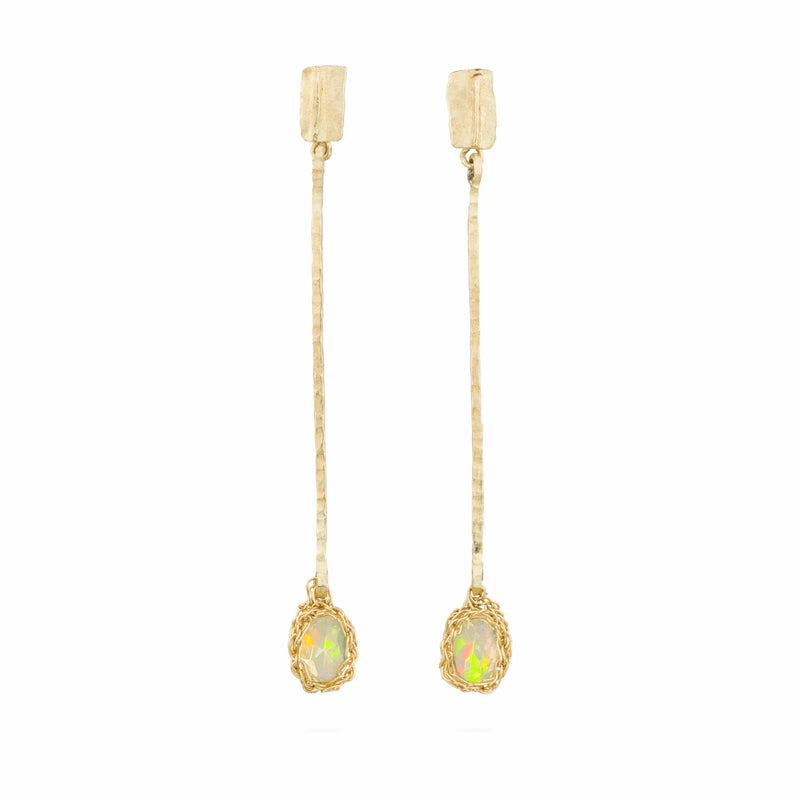 OCTAVIA Opal Drop Earrings